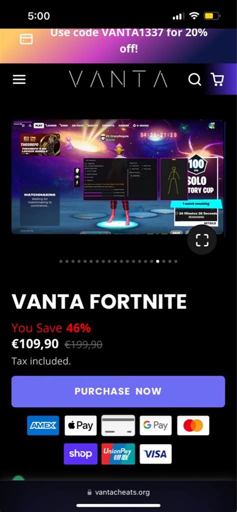 vanta cheats|vanta cheats fortnite.